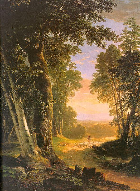 Asher Brown Durand The Beeches Norge oil painting art
